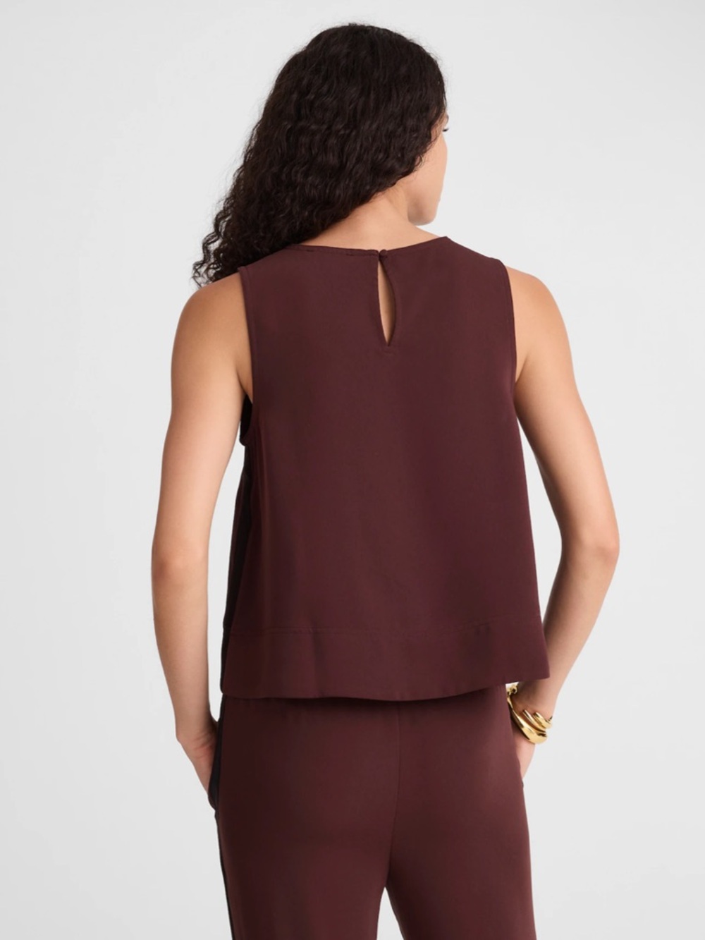 NWT Madewell Shell Tank top Size X-Small in Chocolate Raisin - NY861 - Picture 8 of 14
